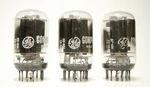 3X General Electric Vacuum Tubes / 8156 65-22 188-20 -- Rm. Fixed Price $19.95.