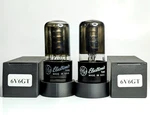 Pair 6V6GT Power Tubes Black Glass Bottom D Getters 1950S Test Strong. Fixed Price $39.95.