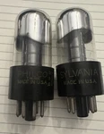 Match Pair Sylvania 6K6GT/G Nos Power Amplifier (fender Reverb) Audio Tubes. Fixed Price $50.00.