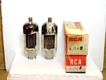 Closely Matched Pair Of Rca 6JS6B Blackplate Nos/nib Vacuum Tubes. Fixed Price $115.00.