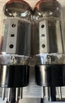 Matched Pair 6CA7 EL34 Vintage Sovtek Reflektor H3B3 Fat Bottle Power Tubes. Fixed Price $174.00.