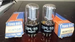 Usa True (same Codes) Matched Pair Tungsol 6SN7GT Tube TV-7 Tested. Fixed Price $92.03.