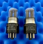 Two Sylvania 6SL7GT VT229 Tubes /navy Anchor /amplitrex Tested 100% Strong 1944. Fixed Price $199.00.