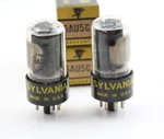 New QTY2 Sylvania 6AU5GT Matched Pair Black Plates Getter Nos Usa Tubes. Fixed Price $24.87.