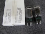 Sylvania 5881 Vacuum Tubes.......match Pair.... Nos #2. Fixed Price $164.95.