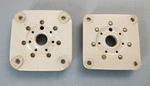 Pre-owned Pair Of Ceramic Tube Sockets For 829. Fixed Price $27.99.
