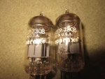 (2) Nos Testing Amperex 7308 E188CC Goldpin Getter Audio Tubes. Fixed Price $175.00.