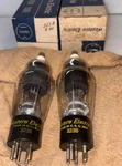 Pair Western Electric 323B Vacuum Tubes New In Box. Fixed Price $130.00.