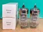 Pair Of Brimar 6057 (CV4004) Yellow Gray Box Plate 1961 Tubes - 13% Matched. Fixed Price $400.00.