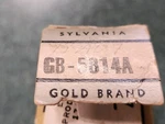 Gold Brand Sylvania 5814A 12AU7 7316 Tube Type Pins. Fixed Price $65.00.