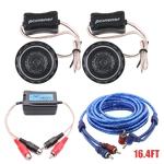 140W Dome Tweeters Car Audio Speakers + Rca Cable Noise Filter. Fixed Price $23.99.