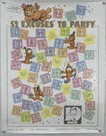 1988 Garfield 10TH Anniversary Limited Edition Vintage 52 Excuses Poster & Tube. Fixed Price $17.09.