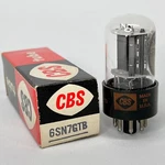 (1) Tested Balanced Cbs 6SN7GTB Tube Black Plates With Box Code 6048. Fixed Price $28.95.