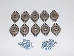 Belton 8 Pin Octal Micalex Tube Sockets 6V6, 6L6, Etc. SET/10 W/mount Hardware. Fixed Price $37.50.
