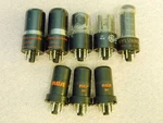 (8) Vintage Vacuum Tubes Rca 6SJ7, National 6K6GT, Gtb, Sylvania Abb. Fixed Price $39.95.