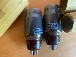Gec KT66 Early Smoked Glass Pair Vintage Tubes - Excellent. Fixed Price $1480.00.