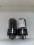 2 Rca 6SN7GTB Black Plate Short Tubes TV7 Tested Very Strong Matching Balanced. Fixed Price $49.99.