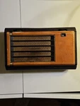 Philco 49-603 Vintage Radio Leather Tube 1949 Powers On Read. Fixed Price $85.00.