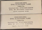 1959 Nos 12BY7A Matched Pair Black Glass Us Force Jan Sylvania Drivers Tubes. Fixed Price $32.99.