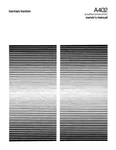 Harman Kardon A-402 Receiver Amplifier Owners Manual. Fixed Price $22.24.