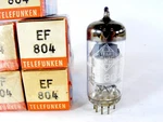 Matched Pair EF804 Telefunken Silver Plate, Brand New Original Box, Nos/nib.. Fixed Price $120.00.