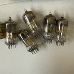 Lot Of 7: Nos Electronic Tube Sylvania (5) Heintz Kaufman Ge 6BJ7 TU7 T19. Fixed Price $28.00.
