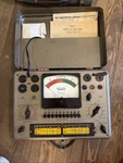 Triplett 3413-A Vacuum Tube Tester With Case And Manual Powers On. Fixed Price $150.00.