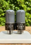 Pair Rca Jan Crc Smoked Grey Glass Tubes TV7 Tested Nos Matched. Fixed Price $300.00.