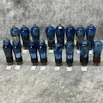 Tested Collection Of 16 Arcturus Blue Radio Tubes 57 58 52 27 551 124 Wunderlich. Fixed Price $179.25.