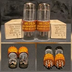 Raytheon 6SN7 Wgt VT-231 Class Tube Jan Crp Chrome Topped Tough Dogs Matched Set. Fixed Price $348.75.