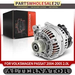 New Alternator For Volkswagen Passat 04-05 L4 2.0L 12V Cw 5-GROOVE Clutch Pulley. Fixed Price $151.99.