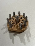 Nos Noval Round Tube Socket Rca 9 Pin, Brown, Ham Radio Vintage. Fixed Price $5.77.