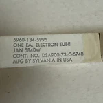 Vintage Jan 5840W Sylvania Electron Tube 1973 Nos TU10. Fixed Price $15.00.