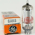 (1) Tested 6AK6 Tube Red Letters With Box Code 62-48 General Electric Pentode. Fixed Price $9.95.