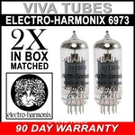 Brand New In Box Current Matched Pair (2) 6973 Electro-harmonix Vacuum Tubes. Fixed Price $81.77.