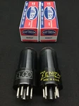 Nice Pair Raytheon 6V6GT Black Glass Box Plate Amplifier Vacuum Tubes F.8626. Fixed Price $46.95.
