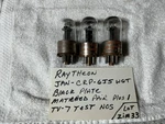 3 Raytheon Jan CRP-6J5WGT 6J5GT VT-94D Mil-spec Tubes Matched Pair Plus 1 Nos. Fixed Price $99.00.