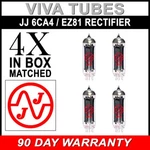 Jj Electronic Matched Quad (4) EZ81 / 6CA4A Rectifier Vacuum Tubes New. Fixed Price $113.84.