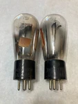 Nice Matched Pair Of Rca Globe Ux 245 Radio Vacuum Tubes, TV-7 Tested. Fixed Price $225.00.