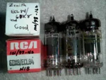 Vacuum Tube Lot Of 5EA 6DX8 ECL84 1NIB Rca Gr. Britain Tstd Radio Amplifier. Fixed Price $6.00.