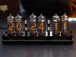 Nixie Retro Look Desk Clock With Modern Technology. IN-14 Tubes. Carbon Case.. Fixed Price $189.00.