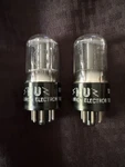Pair 6P5GT Vacuum Tubes National Union Nu Black Base Untested #108. Fixed Price $22.88.