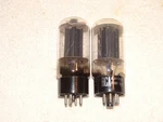 2 X 6L6GB Rca Tubes*black Plate-dd*very Strong Matched (4%) PAIR*#9. Fixed Price $73.99.