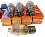 Lot Of 4 Rca 6CD6GA Sweep Tubes - Pre Owned Tested Good On Hickok 539B. Fixed Price $9.75.
