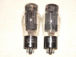 2 X 6AS7G Rca Tubes*black Plates*very Strong PAIR***READ***#18. Fixed Price $39.99.