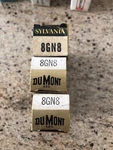 New Nos Boxed Dumont/sylvania Lot Of 3 8GN8 Radio Audio Vacuum Tubes. Fixed Price $7.49.
