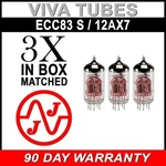 New Box Gain Matched Trio (3) Jj Electronics Tesla 12AX7 ECC83-S Vacuum Tubes. Fixed Price $62.42.