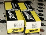 Matched Pair Zenith 6CJ3 Vacuum Tubes Nib Nos 1972 Factory Hickok Tested. Fixed Price $49.95.
