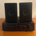 Vintage Realistic SA-155 Mini-amplifier + Minimus 3.5 Speakers. Fixed Price $73.00.
