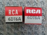 Mixed Lot 2 Rca 6DT6A Electronic Vacuum Tubes Amp Stereo Ham Radio Transceiver. Fixed Price $11.00.